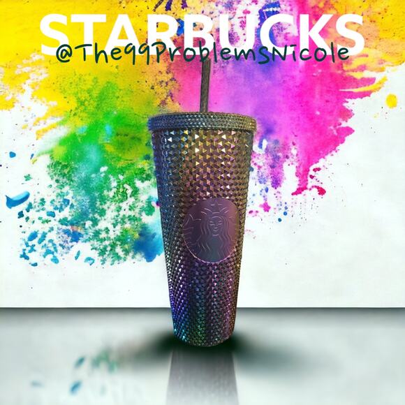 Starbucks Oil Slick Rainbow Iridescent Tumbler - Picture 1 of 10